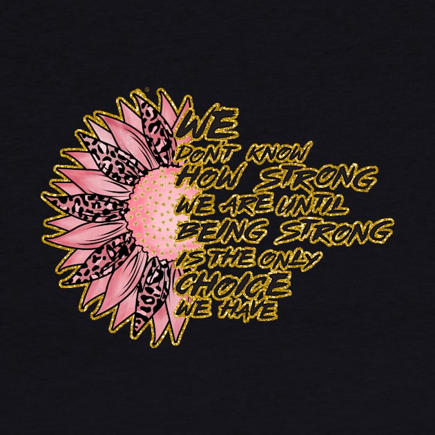 Breast Cancer Awareness Sunflower by WMKDesign